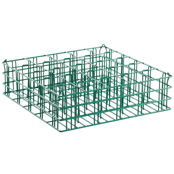 25 Compartment Catering Glassware Basket - 3 1/2" x 3 1/2" x 5 1/4" Compartments
