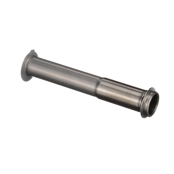 A metal cylinder with a metal nozzle.