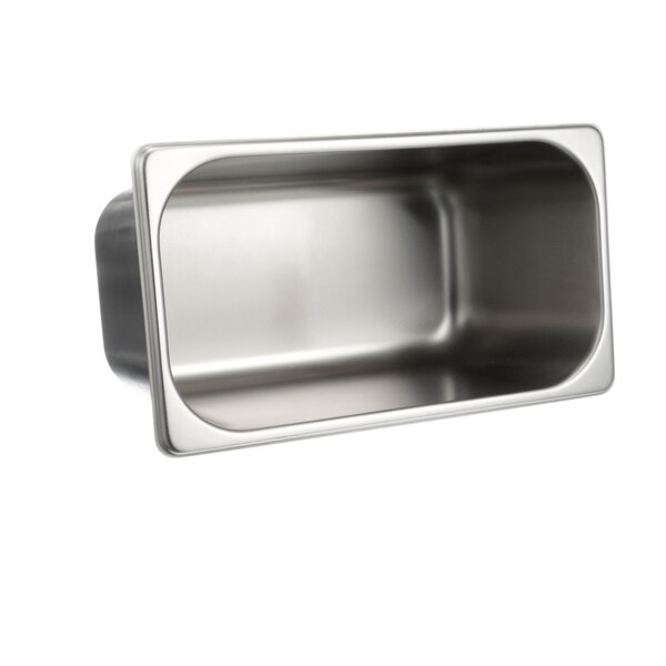 A silver rectangular Ayrking B104 dough pan with a lid.