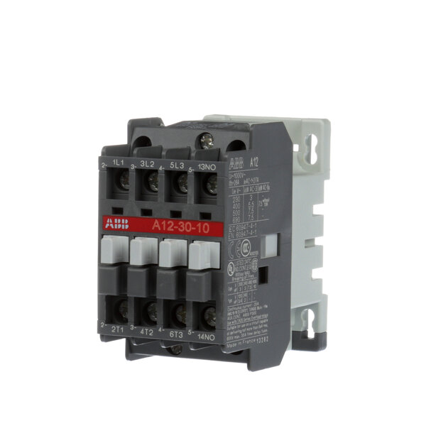 A grey and white Pizzamaster Contactor with three switches.