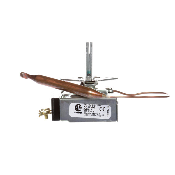 A Server Products thermostat with a copper tube.