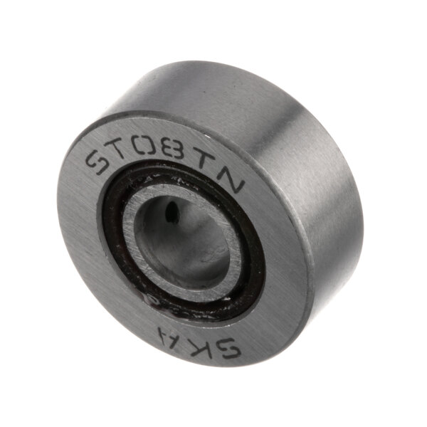 A close-up of a Rondo supporting roller bearing with the words "stx n" on it.