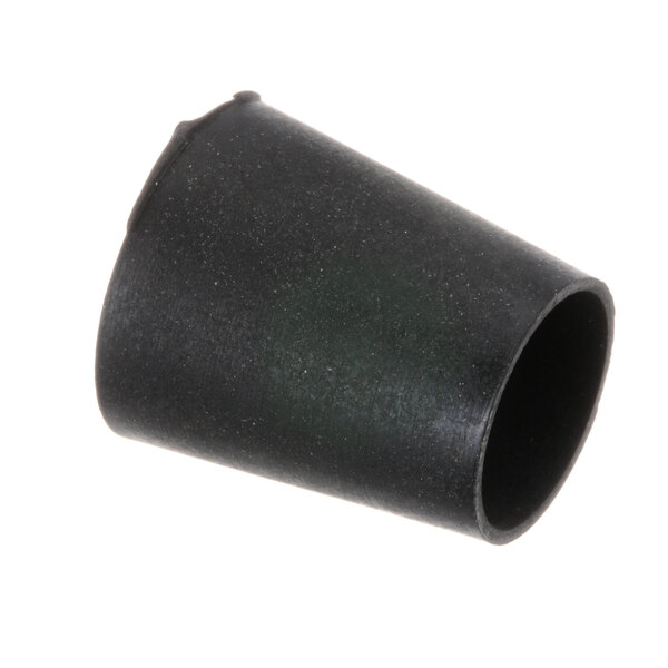 A black rubber socket tip on a white background.