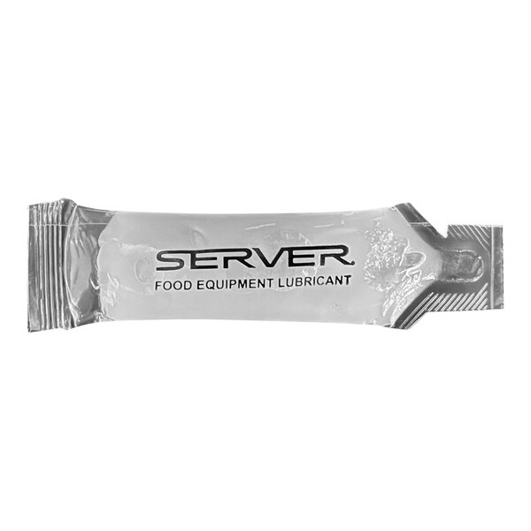 A silver packet of Server Products Super Lube.
