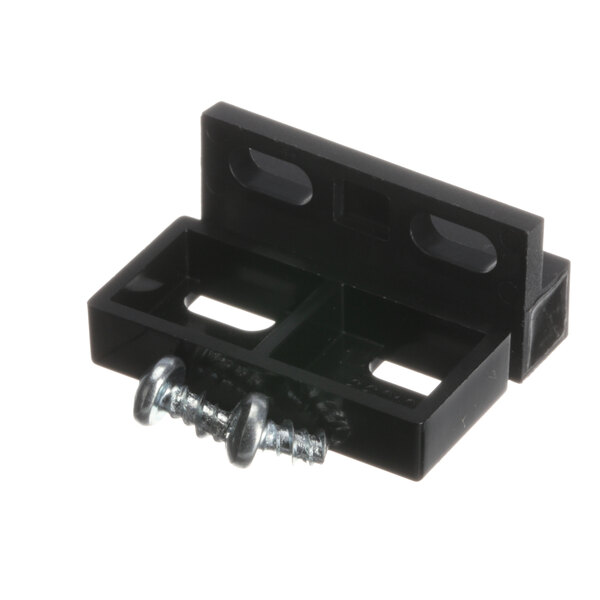A black plastic bracket with screws for a U-Line 80-54250-00 switch.