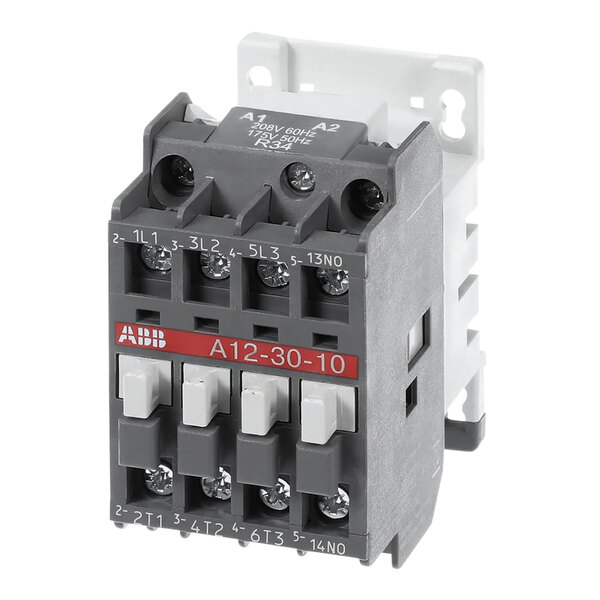 The Pizzamaster SP-50882 Contactor, a grey and white electrical device.