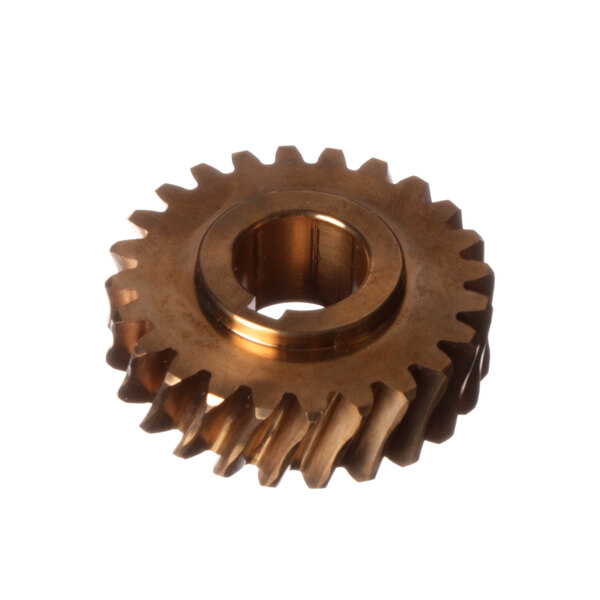 A close-up of an American Baking worm gear.