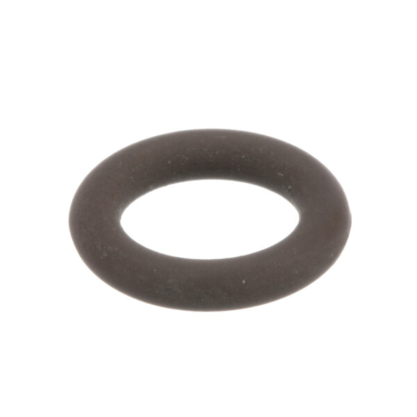 A black round gasket with a grey center.