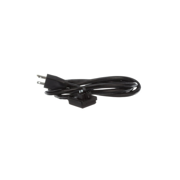 A black Jet Tech power cord with a plug on the end.