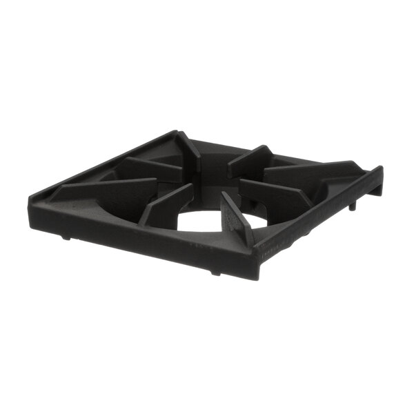 A black plastic Royal Range grate with four holes in a square.