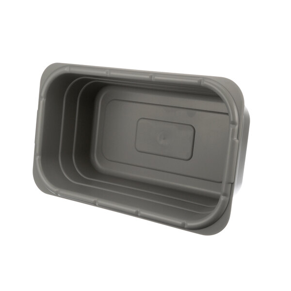 A grey plastic Ayrking lug container with a lid.