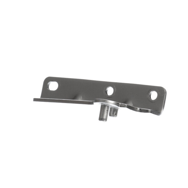 A metal Everest Refrigeration bottom hinge with two holes.