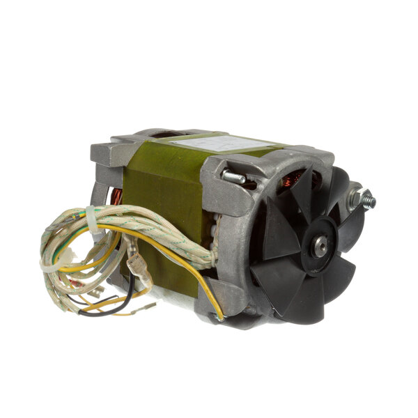 A General GSE meat slicer motor with green cover and wires.