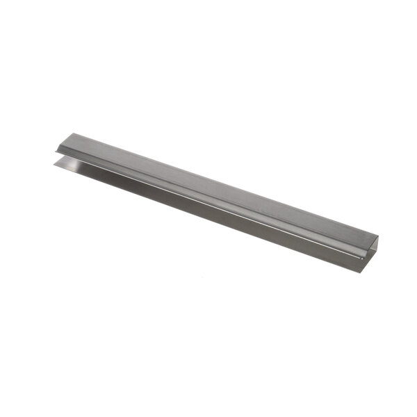 A long rectangular stainless steel metal bar.