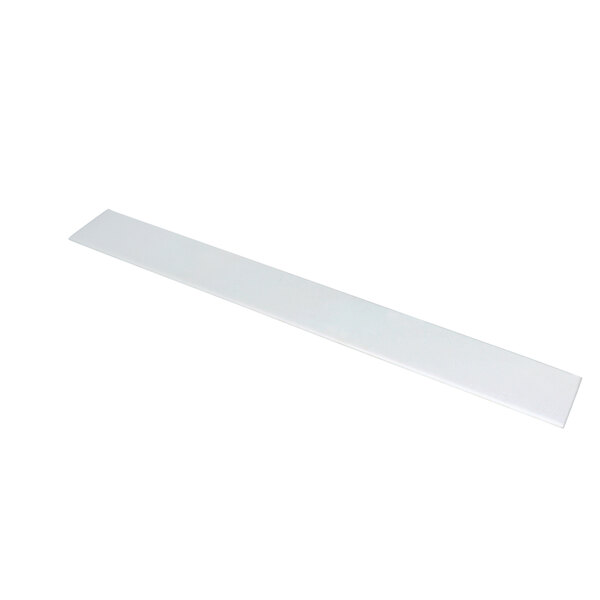 A white rectangular Randell poly cutting board.