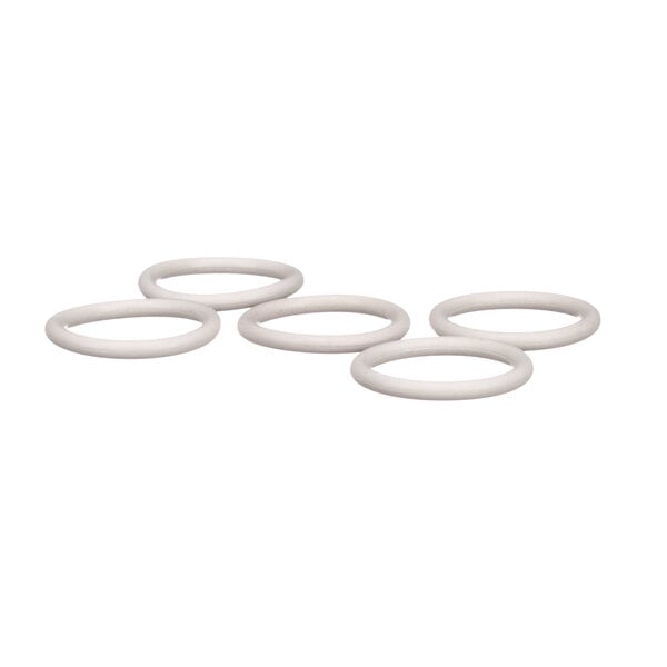 A group of white Stoelting O-rings.