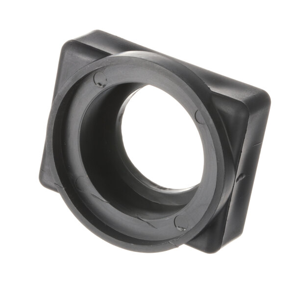 A black plastic Advance Bearing Mount ring with a hole.
