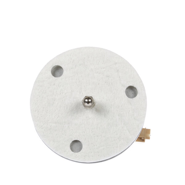 A white round convection motor assembly with holes.