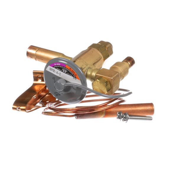 A ColdZone copper expansion valve with a hose.