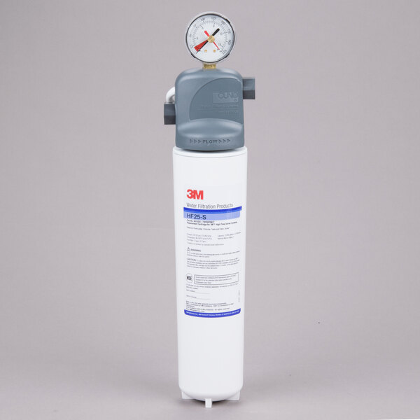 3M Water Filtration Products ICE125-S Single Cartridge Ice Machine Water Filtration System - 1.0 Micron Rating and 1.5 GPM