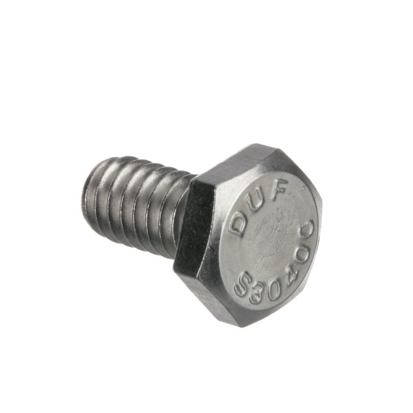 A close-up of an Oliver cap screw with a hex head.