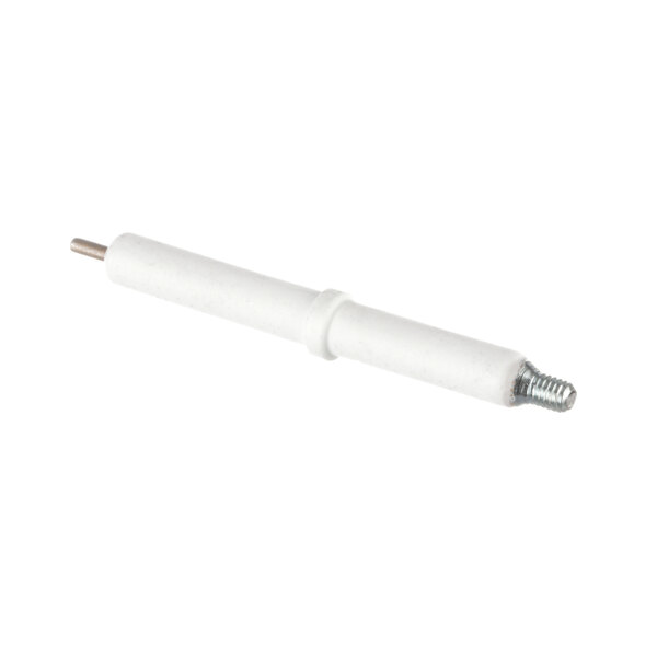 A white plastic electrode with a metal tip and a white metal rod.