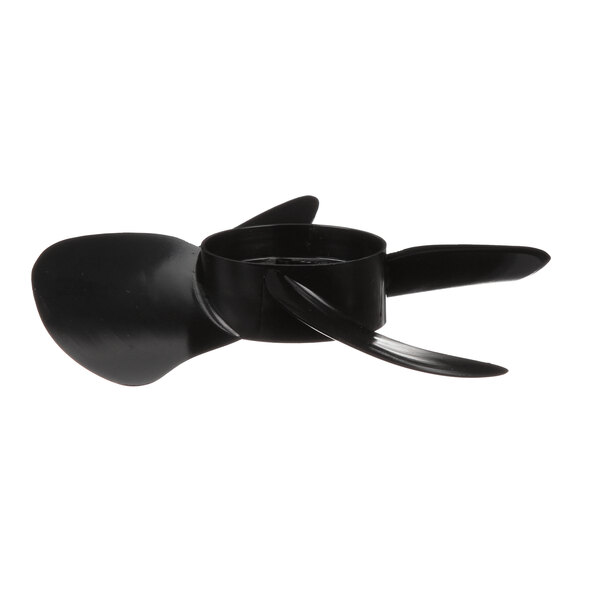 A black plastic propeller with two blades.