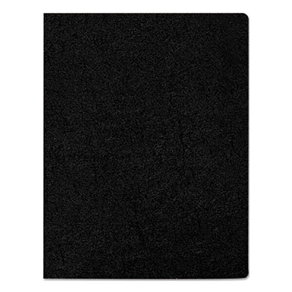 A black rectangular Fellowes executive binding cover with a white border.