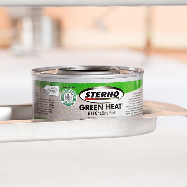 Sterno 20112 2 Hour Green Heat Chafing Dish Fuel - 72/Case