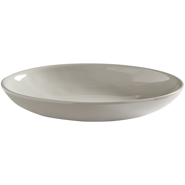 An American Metalcraft Crave shadow coupe melamine bowl in white.
