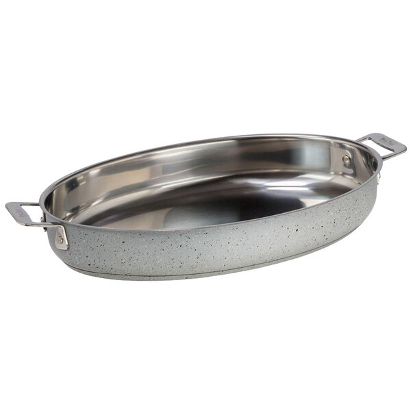 Bon Chef 60018STARLIGHT Cucina 4 Qt. Starlight Stainless Steel Oval Au ...