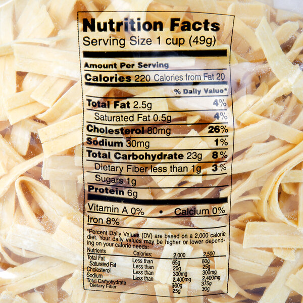 Little Barn Noodles 5 lb. Homemade Extra Wide Egg Noodles 2/Case