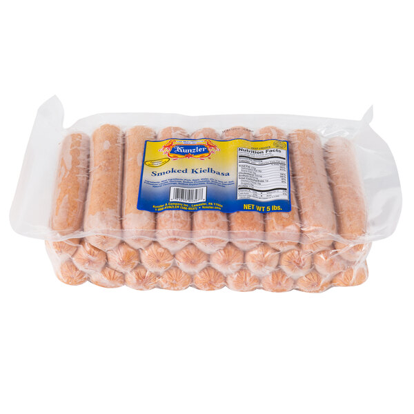 Kunzler 5 lb. Smoked Kielbasa Links 2/Case