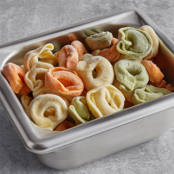 Seviroli PreCooked Tricolor Cheese Tortellini 10 lb. Bag