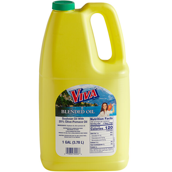 Viva 1 Gallon 75 Soybean Oil and 25 Olive Oil Blend 6/Case