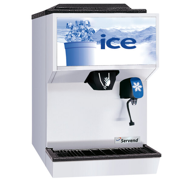 Servend 2706334 M45 Countertop Ice and Water Dispenser 45 lb. Ice