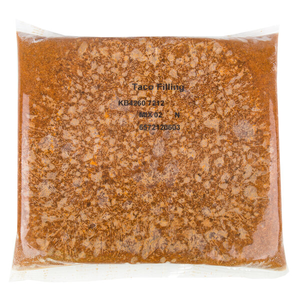 Tyson 5 Lb Fully Cooked Seasoned Taco Meat 4 Case