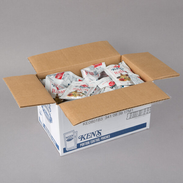 Ken's Foods 1.5 oz. Lite Italian Dressing Packet 60/Case