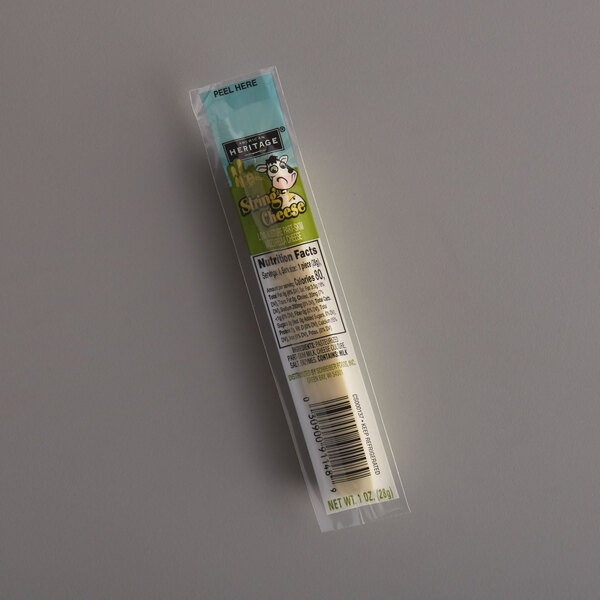 1 oz. Individually Wrapped Mozzarella String Cheese Stick 168/Case