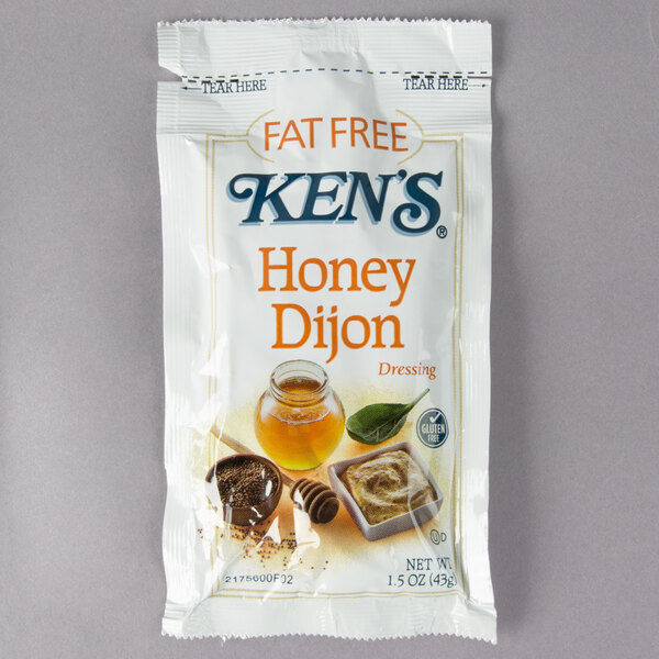 Ken's Foods 1.5 oz. FatFree Dijon Honey Mustard Dressing Packet 60/Case