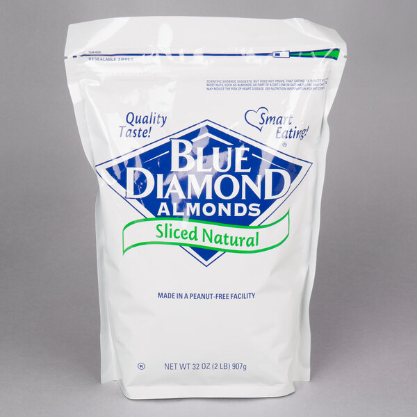 Blue Diamond Raw Sliced Almonds 2 lb.