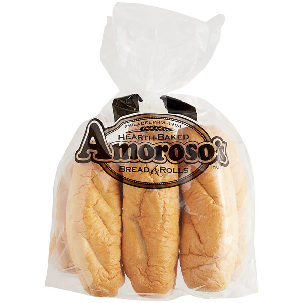 Amoroso's 8" Philadelphia HearthBaked Sliced Hoagie Roll 60/Case