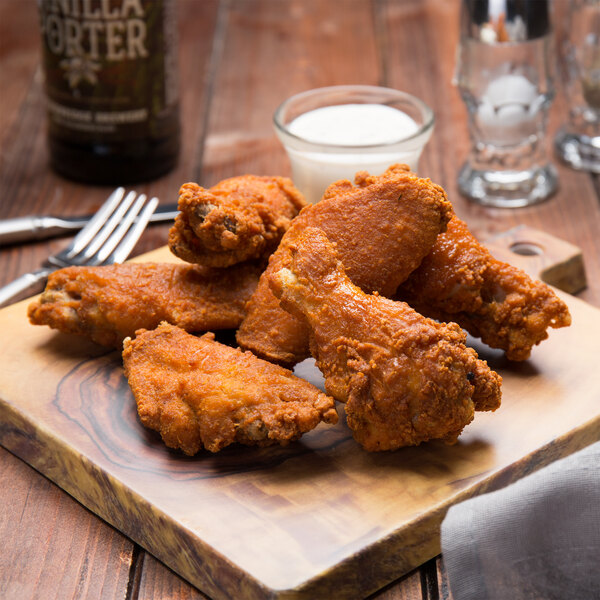 Tyson Fire Stingers Magnum Fully Cooked Breaded Chicken Wings 7.5 lb. 2/Case