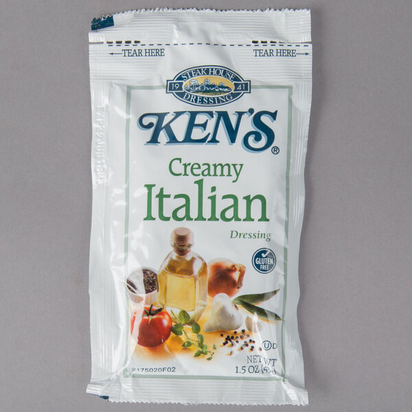 Ken's Foods 1.5 oz. Creamy Italian Dressing Packet 60/Case