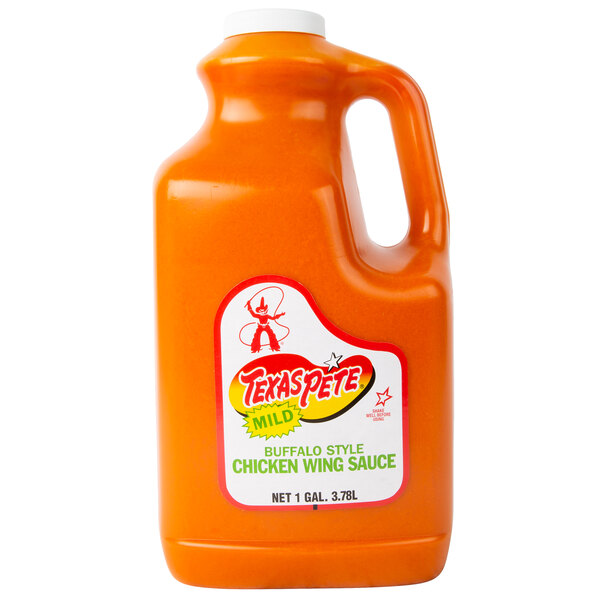 Texas Pete 1 Gallon Mild Buffalo Style Chicken Wing Sauce 4/Case