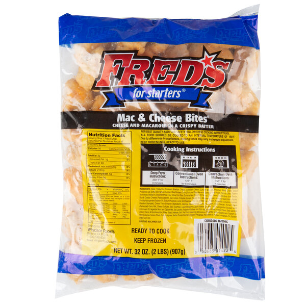Frozen Mac and Cheese Bites (2 lb. Bags 6/Case)