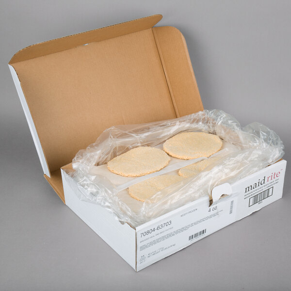 Maid Rite Breaded Veal Patties 40/Case (4 oz. Cutlets)