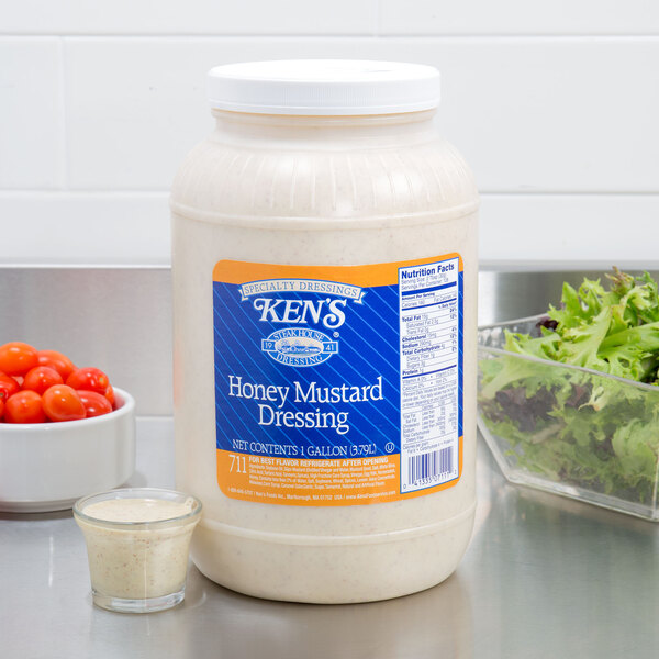 Ken's Foods 1 Gallon Honey Mustard Dressing 4/Case