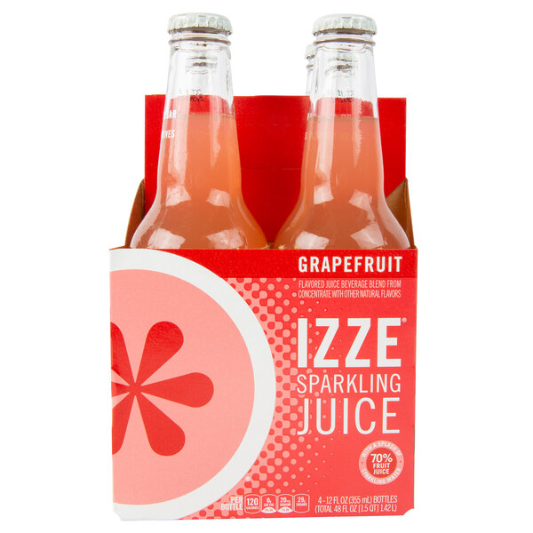 Izze 12 fl. oz. 4Pack Sparkling Grapefruit Juice 6/Case