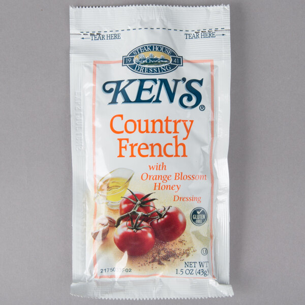 Ken's Foods 1.5 oz. Country French with Orange Blossom Honey Dressing